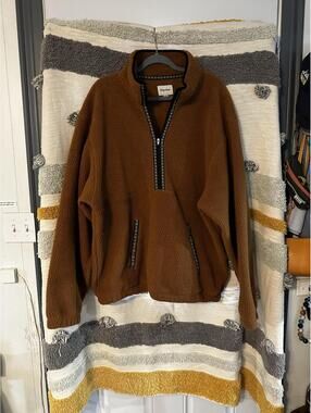 Rhythm. Sherpa Fleece Quarter Zip Pullover | Size XXL | Good Condition